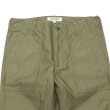 画像2: F.O.B FACTORY（エフオービーファクトリー）BAKER PANTS（ベイカーパンツ）Vatdye Back Sateen/Olive（オリーブ）【裾上げ無料】 (2)