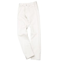 F.O.B FACTORY（エフオービーファクトリー）PIQUE 5POCKET PANTS（ピケ5ポケットパンツ）Highcount Pique/Ivory（アイボリー）【裾上げ無料】