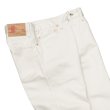 画像5: F.O.B FACTORY（エフオービーファクトリー）PIQUE 5POCKET PANTS（ピケ5ポケットパンツ）Highcount Pique/Ivory（アイボリー）【裾上げ無料】 (5)