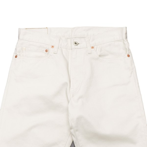 画像2: F.O.B FACTORY(エフオービーファクトリー)PIQUE 5POCKET PANTS(ピケ5ポケットパンツ)"Highcount Pique" / Ivory(アイボリー)【裾上げ無料】 (2)