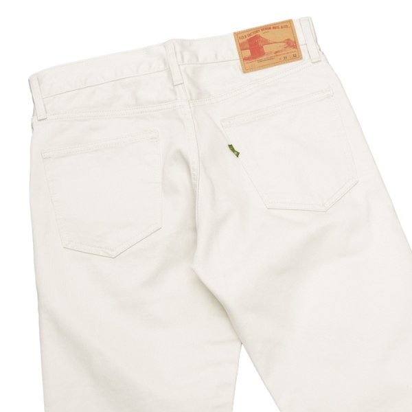 画像4: F.O.B FACTORY(エフオービーファクトリー)PIQUE 5POCKET PANTS(ピケ5ポケットパンツ)"Highcount Pique" / Ivory(アイボリー)【裾上げ無料】 (4)