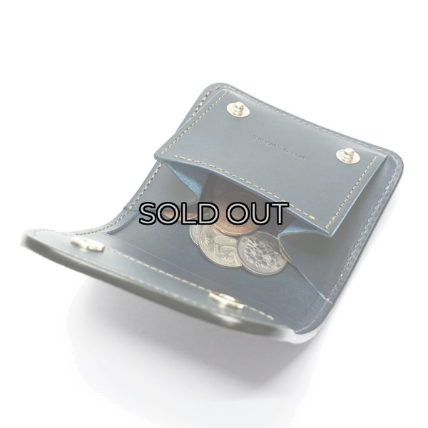 画像7: WILD SWANS（ワイルドスワンズ）Palm（パーム）コンパクトウォレット/チョコ"クロコダイル"×ブルー"ブッテーロ"(No.1) (7)