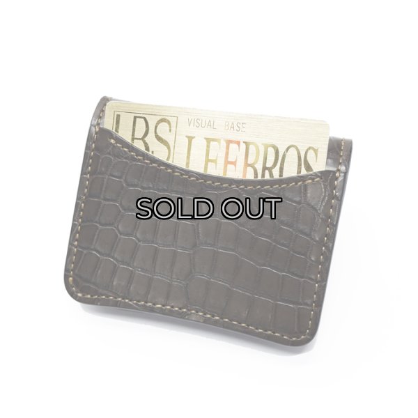 画像5: WILD SWANS（ワイルドスワンズ）Palm（パーム）コンパクトウォレット/チョコ"クロコダイル"×ブルー"ブッテーロ"(No.1) (5)