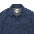 画像3: F.O.B FACTORY（エフオービーファクトリー）DENIM FATIGUE SHORT SLEEVE SHIRT（デニムファティーグショートスリーブシャツ）8oz Military Denim/Blue（ブルー） (3)
