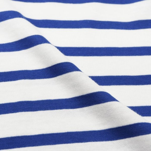 画像6: SAINT JAMES(セントジェームス)PIRIAC(ピリアック)/NEIGE×GITANE(ホワイト×コバルトブルー) (6)