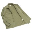 画像6: F.O.B FACTORY（エフオービーファクトリー）FATIGUE SHIRT JACKET（ファティーグシャツジャケット）Vatdye Back Sateen/Olive（オリーブ） (6)