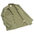 画像6: F.O.B FACTORY（エフオービーファクトリー）FATIGUE SHIRT JACKET（ファティーグシャツジャケット）Vatdye Back Sateen/Olive（オリーブ） (6)