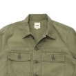 画像3: F.O.B FACTORY（エフオービーファクトリー）FATIGUE SHIRT JACKET（ファティーグシャツジャケット）Vatdye Back Sateen/Olive（オリーブ） (3)