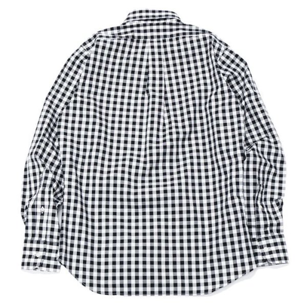 画像2: INDIVIDUALIZED SHIRTS(インディビジュアライズドシャツ)Standard Fit B.D. Shirt(スタンダードフィットボタンダウンシャツ)"BIG GINGHAM CHECK" / Black(ブラック) (2)