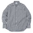 画像1: INDIVIDUALIZED SHIRTS（インディビジュアライズドシャツ）Standard Fit B.D. Shirt（スタンダードフィットボタンダウンシャツ）"BIG GINGHAM CHECK"/Black（ブラック） (1)