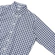 画像4: INDIVIDUALIZED SHIRTS（インディビジュアライズドシャツ）Standard Fit B.D. Shirt（スタンダードフィットボタンダウンシャツ）"BIG GINGHAM CHECK"/Navy（ネイビー） (4)