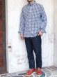 画像9: INDIVIDUALIZED SHIRTS（インディビジュアライズドシャツ）Standard Fit B.D. Shirt（スタンダードフィットボタンダウンシャツ）"BIG GINGHAM CHECK"/Navy（ネイビー） (9)