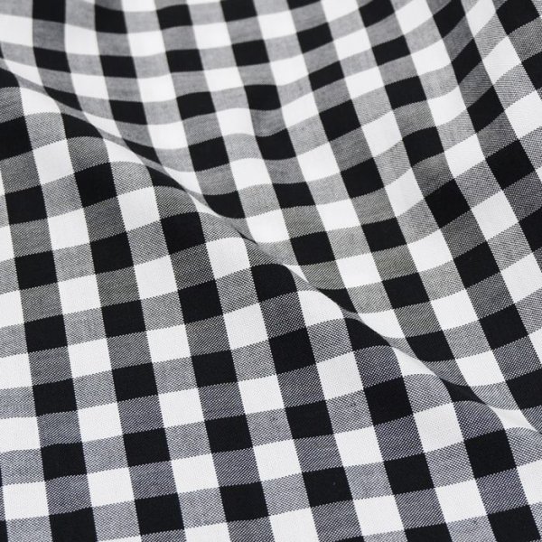 画像6: INDIVIDUALIZED SHIRTS(インディビジュアライズドシャツ)Standard Fit B.D. Shirt(スタンダードフィットボタンダウンシャツ)"BIG GINGHAM CHECK" / Black(ブラック) (6)