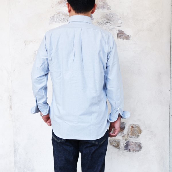 画像8: INDIVIDUALIZED SHIRTS(インディビジュアライズドシャツ)Standard Fit B.D. Shirt(スタンダードフィットボタンダウンシャツ)"REGATTA OXFORD" / Blue(ブルー) (8)