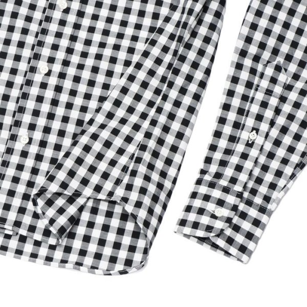 画像5: INDIVIDUALIZED SHIRTS(インディビジュアライズドシャツ)Standard Fit B.D. Shirt(スタンダードフィットボタンダウンシャツ)"BIG GINGHAM CHECK" / Black(ブラック) (5)