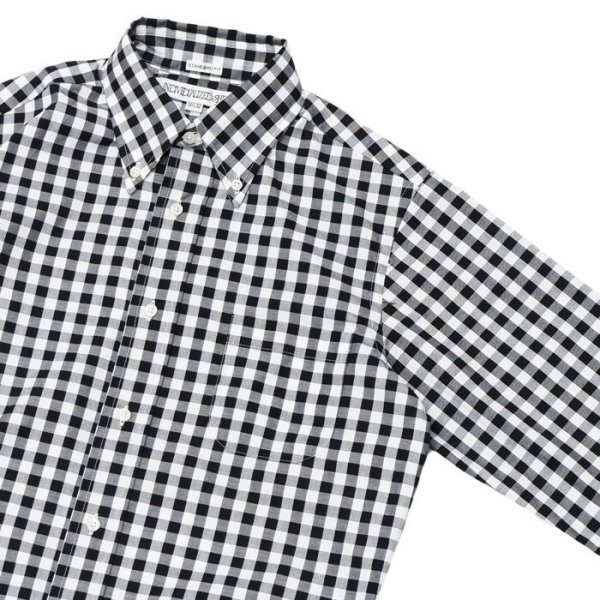 画像4: INDIVIDUALIZED SHIRTS(インディビジュアライズドシャツ)Standard Fit B.D. Shirt(スタンダードフィットボタンダウンシャツ)"BIG GINGHAM CHECK" / Black(ブラック) (4)