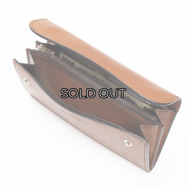 画像5: WILD SWANS（ワイルドスワンズ）WAVE（ウェイブ）ロングウォレット"フルグレインブライドル"/Dark Stain（ダークステイン） (5)