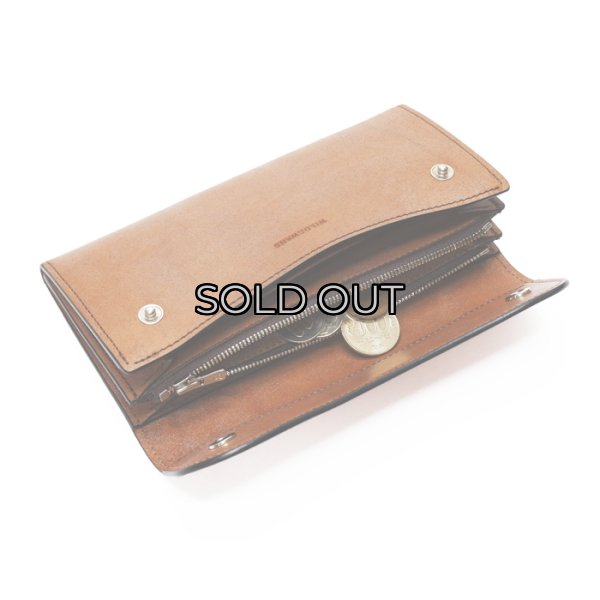 画像7: WILD SWANS（ワイルドスワンズ）WAVE（ウェイブ）ロングウォレット"フルグレインブライドル"/Dark Stain（ダークステイン） (7)