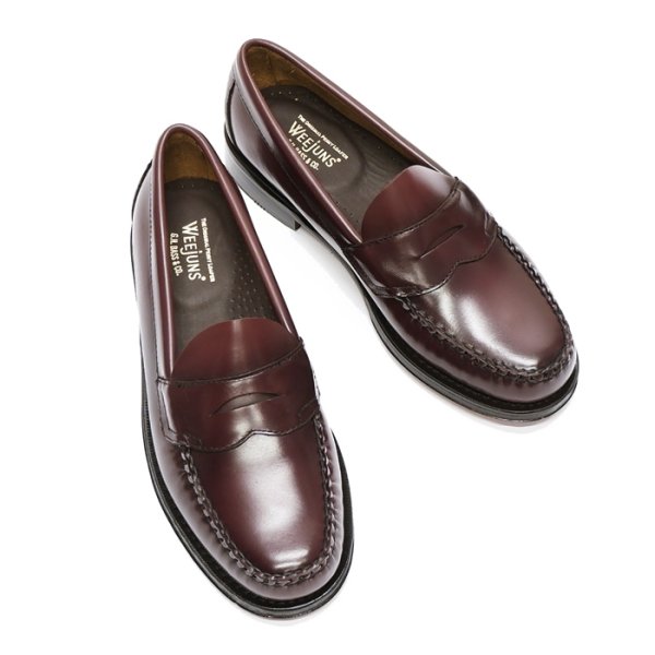 画像4: G.H.BASS(ジーエイチバス)LOGAN Moc Loafer(ローガン:モックローファー)"Leather Sole" / Wine(ワイン) (4)