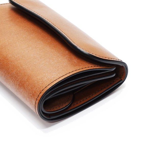 画像3: WILD SWANS(ワイルドスワンズ)BYRNE(バーン)3つ折りウォレット"フルグレインブライドル"/Dark Stain(ダークステイン) (3)