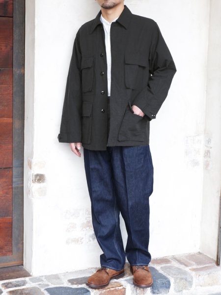画像10: ＜50％OFF＞*A VONTADE（アボンタージ）BDU Tropical Jacket（BDUトロピカルジャケット）"Wool Cotton Buff Cloth" / Black（ブラック）※XSサイズのみ (10)