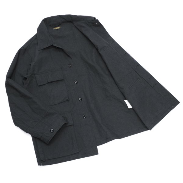 画像6: ＜50％OFF＞*A VONTADE（アボンタージ）BDU Tropical Jacket（BDUトロピカルジャケット）"Wool Cotton Buff Cloth" / Black（ブラック）※XSサイズのみ (6)