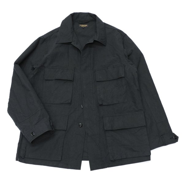 画像1: ＜50％OFF＞*A VONTADE（アボンタージ）BDU Tropical Jacket（BDUトロピカルジャケット）"Wool Cotton Buff Cloth" / Black（ブラック）※XSサイズのみ (1)