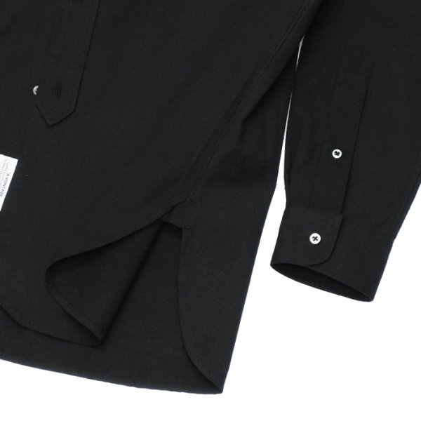 画像5: ＜50％OFF＞*A VONTADE（アボンタージ）Banded Collar Shirts（バンドカラーシャツ）”Cotton Nepped Silk Brushed Sheeting” / Black（ブラック）Lサイズのみ (5)