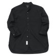 画像1: *A VONTADE（アボンタージ）Banded Collar Shirts（バンドカラーシャツ）”Cotton Nepped Silk Brushed Sheeting” / Black（ブラック） (1)