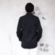 画像10: *A VONTADE（アボンタージ）Banded Collar Shirts（バンドカラーシャツ）”Cotton Nepped Silk Brushed Sheeting” / Black（ブラック） (10)