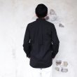 画像10: A VONTADE（アボンタージ）Banded Collar Shirts（バンドカラーシャツ）Cotton Nepped Silk Brushed Sheeting/Black（ブラック） (10)