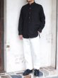 画像11: A VONTADE（アボンタージ）Banded Collar Shirts（バンドカラーシャツ）Cotton Nepped Silk Brushed Sheeting/Black（ブラック） (11)