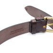 画像4: Martin Faizey（マーティンフェイジー）1.5inch West End Buckle Saddle Leather Belt（サドルレザーベルト）/Havana Brown（ハバナブラウン） (4)