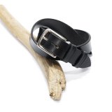 Martin Faizey(マーティンフェイジー)1.25inch West End Buckle Saddle Leather Belt(サドルレザーベルト)/ Black(ブラック)