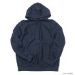 画像2: blurhms ROOTSTOCK（ブラームスルーツストック）Soft&Hard Sweat Hoodie Pullover（ソフト&ハードスウェットフーディプルオーバー）/Ink Blue（インクブルー）・Black Green（ブラックグリーン）※サイズ３(M)のみ！ (2)
