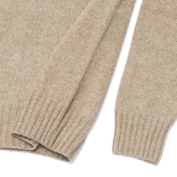 画像5: INVERALLAN（インバーアラン）Roll Neck Saddle Shoulder Sweater（ロールネックサドルショルダーセーター）"Geelong Lambswool" / Dark Natural（ダークナチュラル） (5)