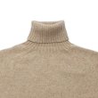 画像3: INVERALLAN（インバーアラン）Roll Neck Saddle Shoulder Sweater（ロールネックサドルショルダーセーター）Geelong Lambswool/Dark Natural（ダークナチュラル） (3)