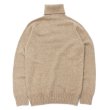 画像2: INVERALLAN（インバーアラン）Roll Neck Saddle Shoulder Sweater（ロールネックサドルショルダーセーター）Geelong Lambswool/Dark Natural（ダークナチュラル）※サイズ40のみ (2)