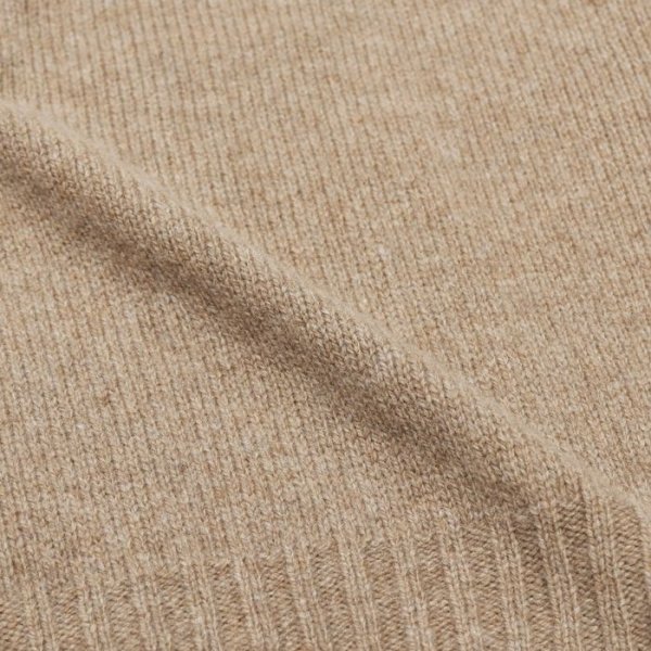 画像6: INVERALLAN（インバーアラン）Roll Neck Saddle Shoulder Sweater（ロールネックサドルショルダーセーター）"Geelong Lambswool" / Dark Natural（ダークナチュラル） (6)