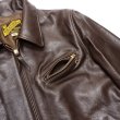 画像4: Y'2 LEATHER（ワイツーレザー）STEER OIL SINGLE RIDERS（ステアオイル 襟付きシングルライダース）/Brown（ブラウン） (4)