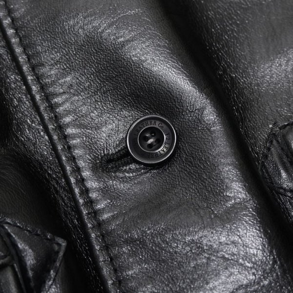 画像9: 【PointUp10%11/10迄】Y'2 LEATHER(ワイツーレザー)ANILINE HORSE SHIRT JACKET(アニリンホースシャツジャケット)/Black(ブラック) (9)