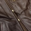 画像7: Y'2 LEATHER（ワイツーレザー）STEER OIL SINGLE RIDERS（ステアオイル 襟付きシングルライダース）/Brown（ブラウン） (7)