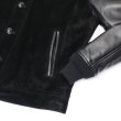 画像5: Y'2 LEATHER（ワイツーレザー）STEER SUEDE×STEER OIL RIB JACKET（ステアスエード×ステアオイル リブジャケット）/Black（ブラック） (5)