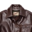 画像3: Y'2 LEATHER（ワイツーレザー）ANILINE HORSE SHIRT JACKET（アニリンホースシャツジャケット）/Brown（ブラウン） (3)