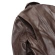 画像6: Y'2 LEATHER（ワイツーレザー）STEER OIL SINGLE RIDERS（ステアオイル 襟付きシングルライダース）/Brown（ブラウン） (6)