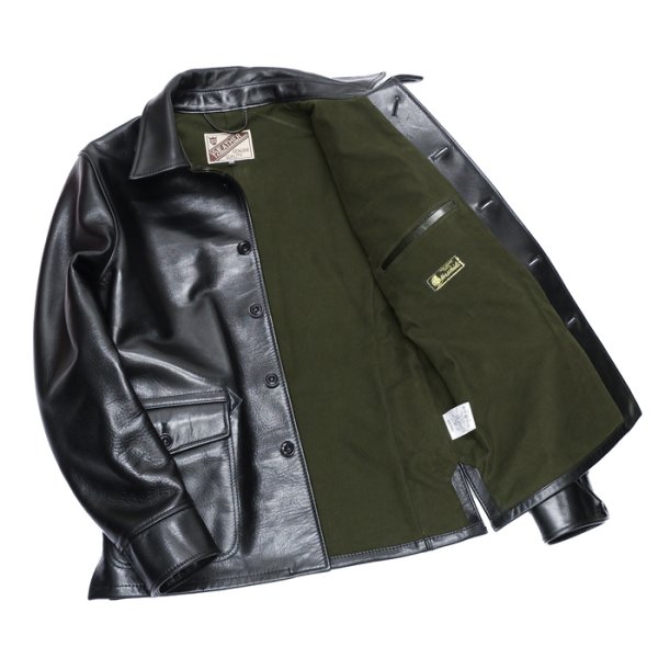 画像6: 【PointUp10%11/10迄】Y'2 LEATHER(ワイツーレザー)ANILINE HORSE SHIRT JACKET(アニリンホースシャツジャケット)/Black(ブラック) (6)