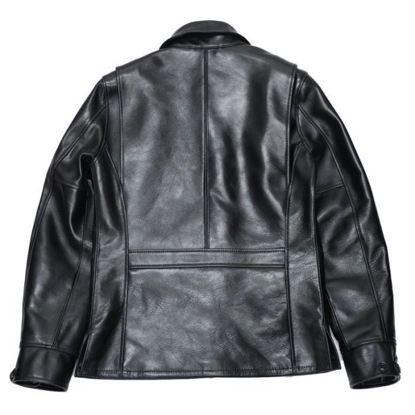 画像2: 【PointUp10%11/10迄】Y'2 LEATHER(ワイツーレザー)ANILINE HORSE SHIRT JACKET(アニリンホースシャツジャケット)/Black(ブラック) (2)