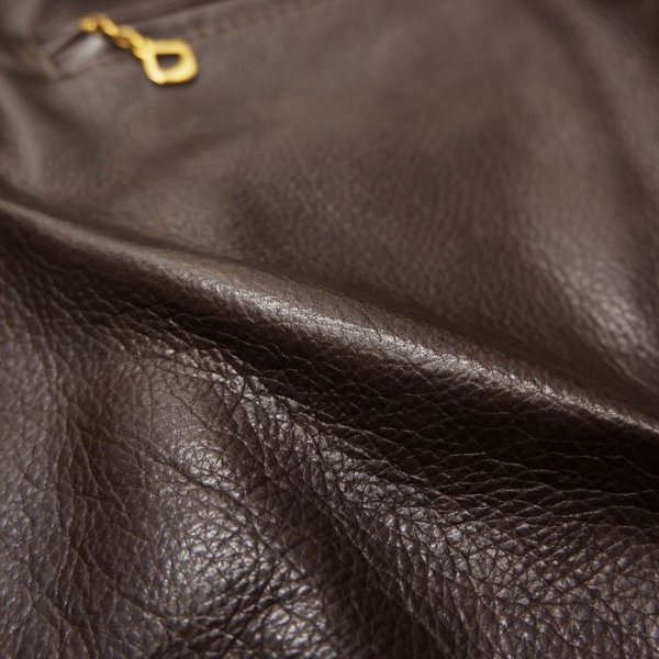 画像10: Y'2 LEATHER（ワイツーレザー）STEER OIL SINGLE RIDERS（ステアオイル 襟付きシングルライダース）/Brown（ブラウン） (10)
