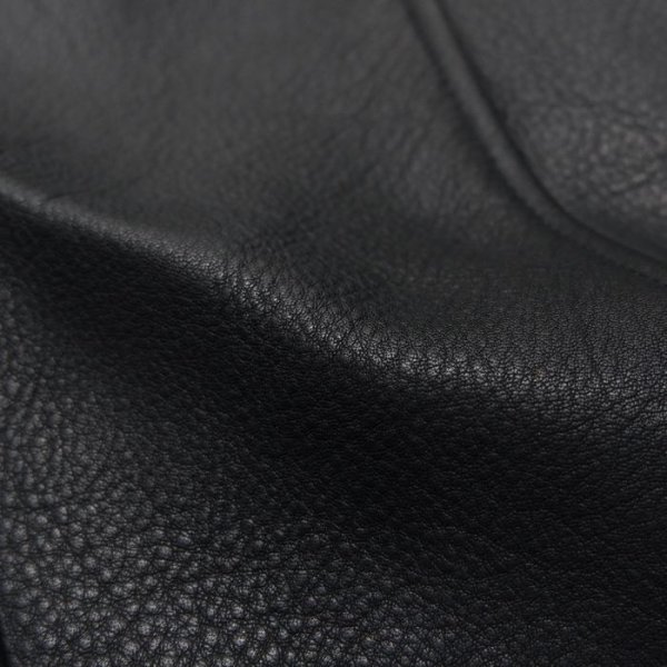 画像9: 【PointUp10%11/10迄】Y'2 LEATHER(ワイツーレザー)STEER OIL SINGLE RIDERS(ステアオイル シングルライダース)/Black(ブラック) (9)