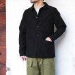 画像8: F.O.B FACTORY（エフオービーファクトリー）FRENCH MOLESKIN JACKET（フレンチモールスキンジャケット）HEAVY MOLESKIN/Black（ブラック） (8)